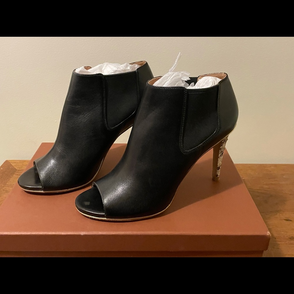 COACH 'Adrianna' Peeptoe Bootie | LIKE NEW | worn once